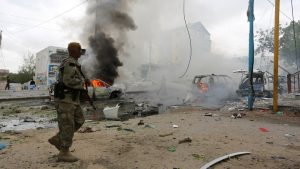 انفجار سيارتين مفخختين قرب القصر الرئاسي في العاصمة الصومالية مقديشو