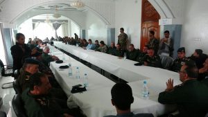 بالصور: مدير عام أمن أب يترأس اجتماع امني موسع لقيادات الوحدات الأمنية بالمحافظة