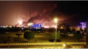 #عاجل : تعطل في إنتاج النفط السعودي بعد الهجوم على منشأتي #أرامكو