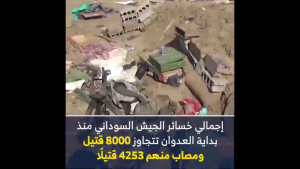 “شاهد” مقطع فيديو يلخص خسائر مرتزقة الجيش السوداني في اليمن