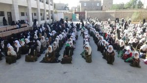 فعالية طلابية في محافظة عمران بمناسبة المولد النبوي الشريف