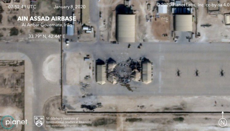 أول صور لقاعدة عين الاسد بعد الضربة الصاروخية الايرانية