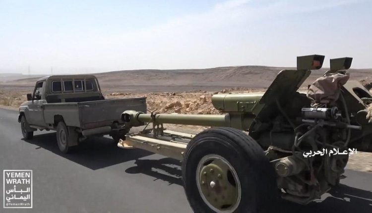 جانب من مرابض سلاح المدفعية الذي تم اغتنامها في #عملية_البنيان_المرصوص بجبهة #نهم