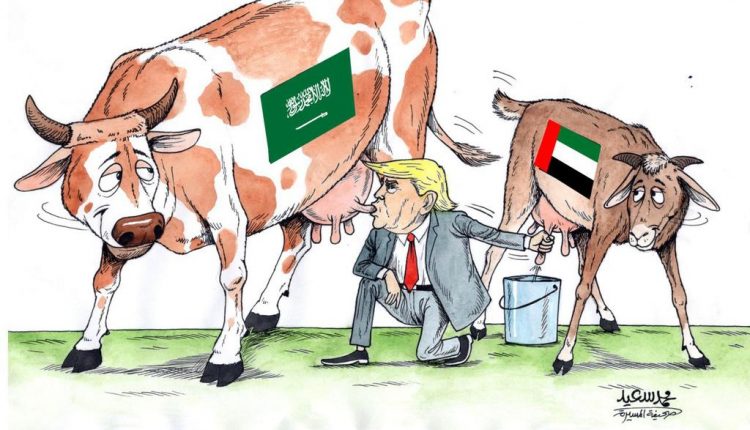 الماعز الحلوب- كاريكاتير