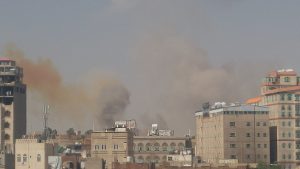 هذا ما استهدفته الغارات العدوانية ظهر اليوم بالعاصمة صنعاء