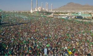 حشود مليونية تملاء شوارع العاصمة إحتفال بمولد النبي الاعظم