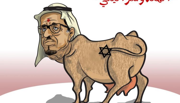الهندوسرائيلي- كاريكاتير ساخر لضاحي خلفان