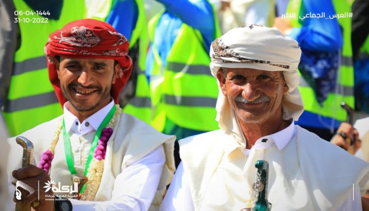 صور من مهرجان العرس الجماعي لأكثر من 10 آلاف عريس وعروس في صنعاء11
