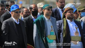 هذا ما حدث صباح اليوم بالقرب من ضريح الرئيس الشهيد بالعاصمة صنعاء أثناء تواجد الرئيس المشاط “شاهد الصور”