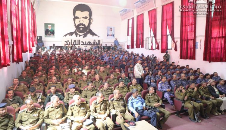 فعالية خطابية لإدارة أمن ذمار إحياءً لذكرى سنوية الشهيد القائد