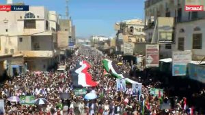 مسيرة حاشدة في صعدة دعماً للمقاومة الفلسطينية في وجه العدو الإسرائيلي