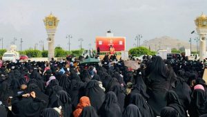 مسيرة نسائية حاشدة في صنعاء إحياء لذكرى استشهاد حليف القرآن
