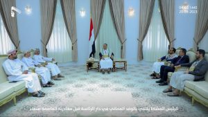 صور أولية من لقاء الرئيس المشاط بالوفد العماني قبل مغادرته صنعاء