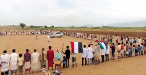 وقفة مسلحة بمديرية بيت الفقيه محافظة الحديدة تأييداً لعملية طوفان الأقصي