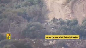 حزب الله يوزع مشاهد تدمير دبابات صهيونية في موقع حانيتا (فيديو)