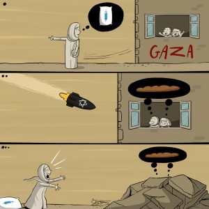 #كاريكاتير قصة قصيرة من #غزة