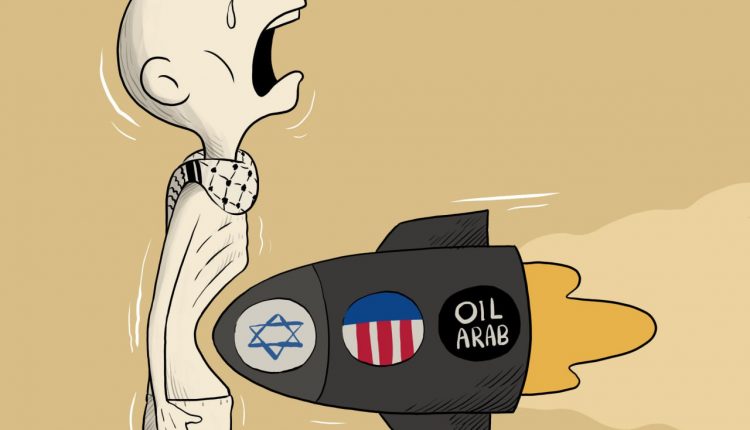 كاريكاتير .. نفط السعودية والإمارات وقكر يقتل أطفال غزة بالقنابل والجوع