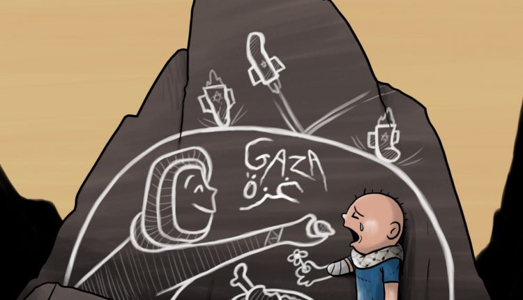 كاريكاتير.. أطفال ونساء غزة تحت القصف والتجويع