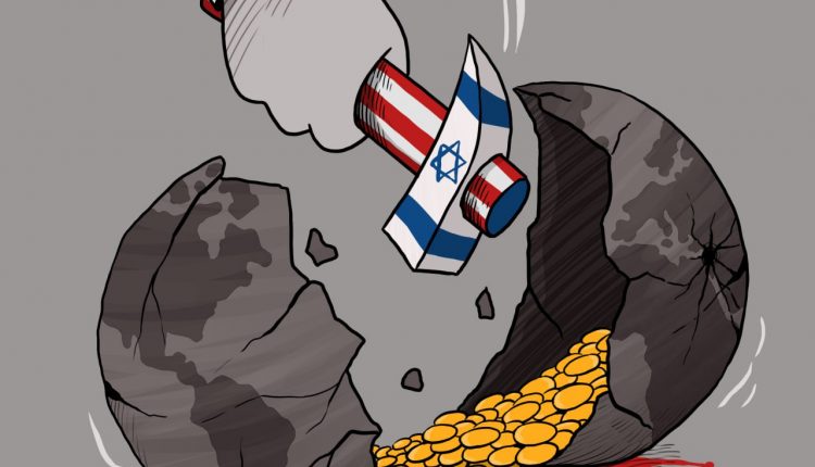 كاريكاتير.. الإرهاب الصهيوأمريكي يهدد العالم بالدمار