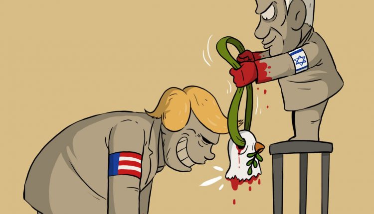 كاريكاتير .. المجرم الصهيوني يكرم المجرم الصليبي بجائزة قتل أطفال غزة !