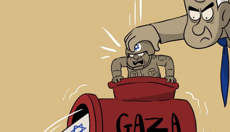 كاريكاتير.. مجرم الحرب مصر على إعادة جنوده من غزة في توابيت