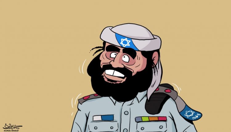 كاريكاتير.. الأخونجي الحزمي.. اسرائيل منها ونحن منها