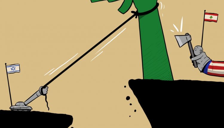 كاريكاتير.. الحكومة اللبنانية معول بيد الصهيونية الأمريكية لضرب المقاومة