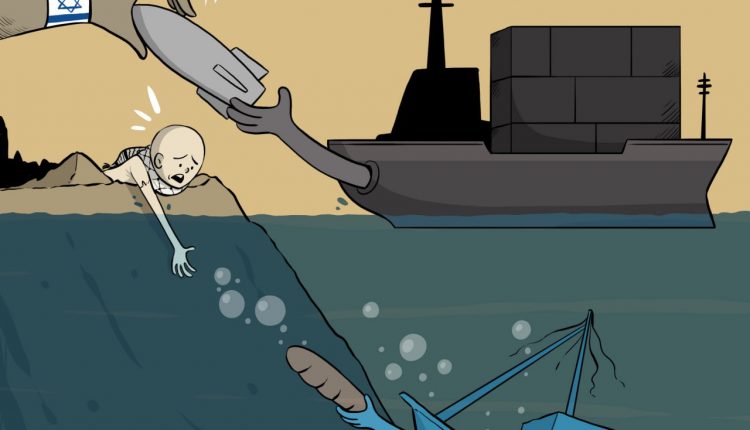 كاريكاتير.. العدو الإسرائيلي يستعد لضرب سفتن الإغاثة الإنسانية للموعين في غزة