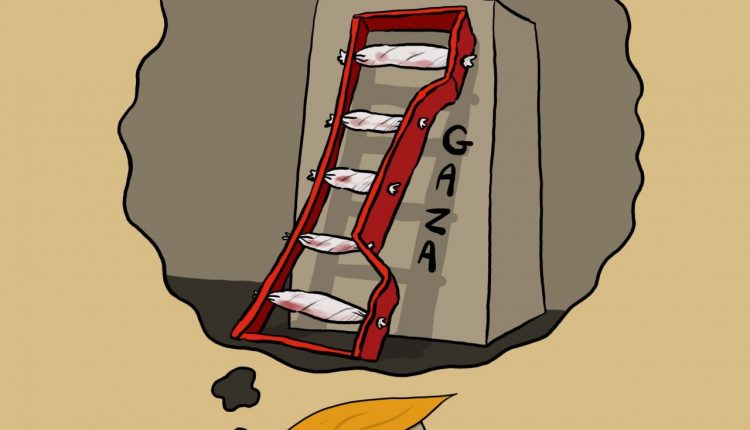 كاريكاتير.. المجرم ترامب يحلم بجائزة نوبل من بوابة مجازره في غزة