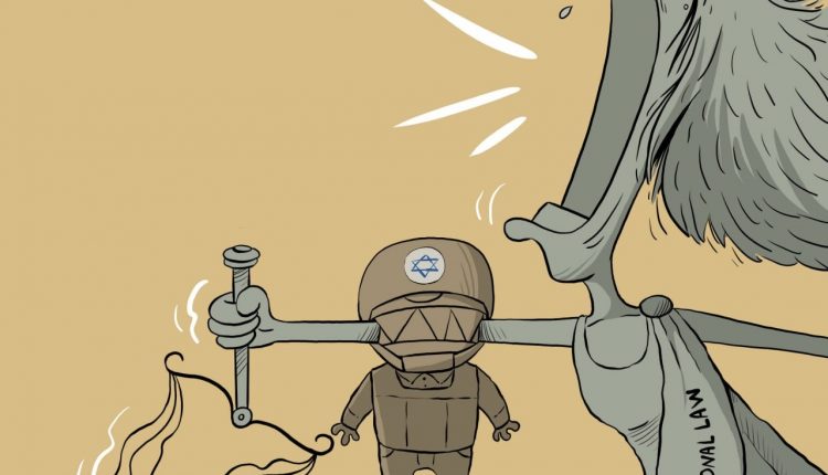 كاريكاتير.. كيان الاحتلال يدمر العدالة الدولية