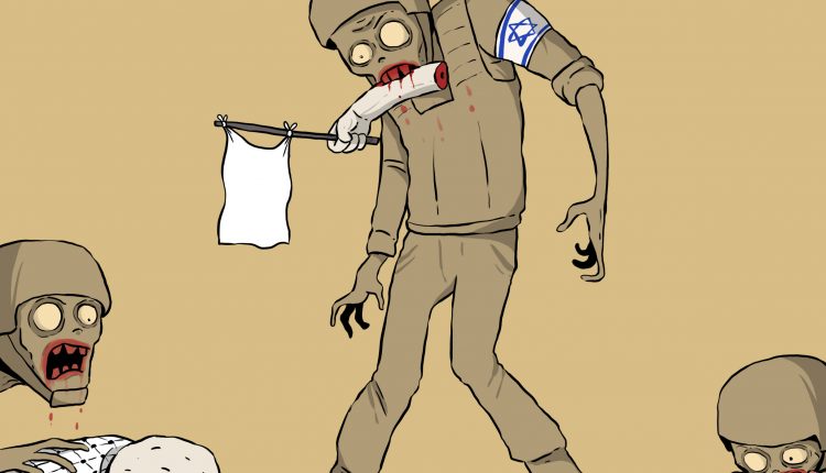 كاريكاتير.. كلاب الصهيونية المسعورة تنهش ضحايا السلام المزيف في غزة