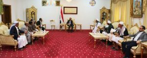 الرئيس المشاط يلتقي الكتلة البرلمانية لمحافظة الحديدة وهذا أبرز ما تم مناقشته
