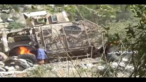 الإعلام الحربي ينشر مشاهد جديدة لانتكاسة المرتزقة في جبهة حيفان بتعز (صور)