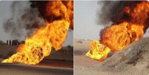 بالصورة..مليشيا الإمارات تفجر عدد من الآبار النفطية في شبوة