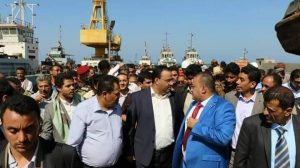 رئيس المجلس السياسي الأعلى يزور #ميناء_الحديدة ويوجه بسرعة معالجة الأضرار