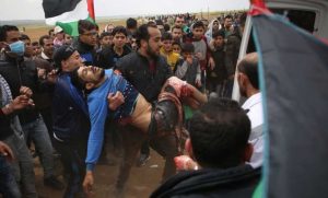 شهيدان و112 إصابة جراء اعتداء قوات العدو الإسرائيلي على مسيرات العودة