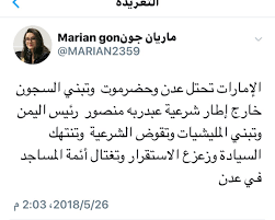 مسؤولة أممية تمسح البلاط بدويلة الامارات .. وهذا ما قالته !!